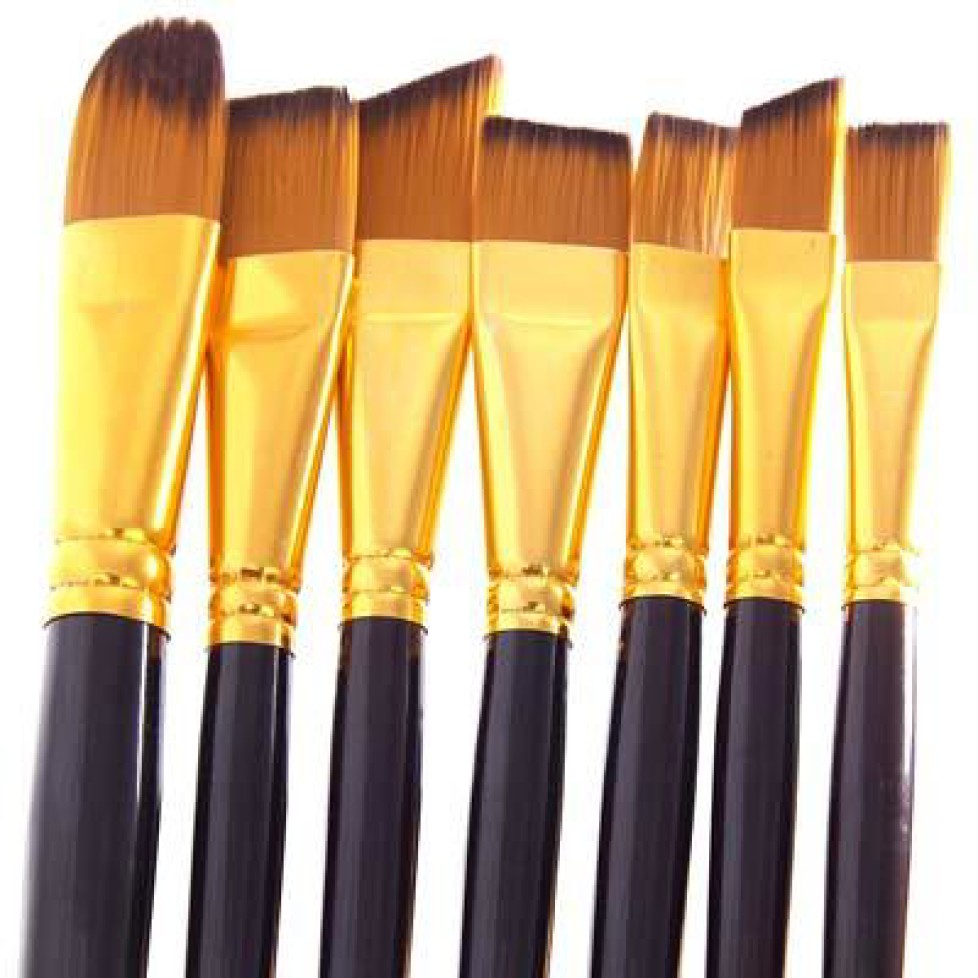 Which are the best brushes for acrylics, oils and watercolor painting?