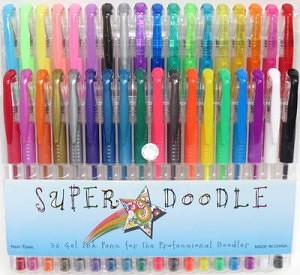 super-doodle-gel-pens-36-pack-premium-gel-pens for artists