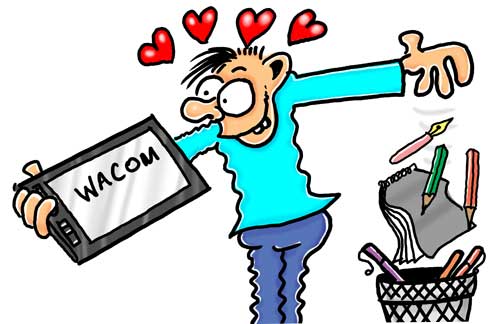 I Love Wacom cartoon